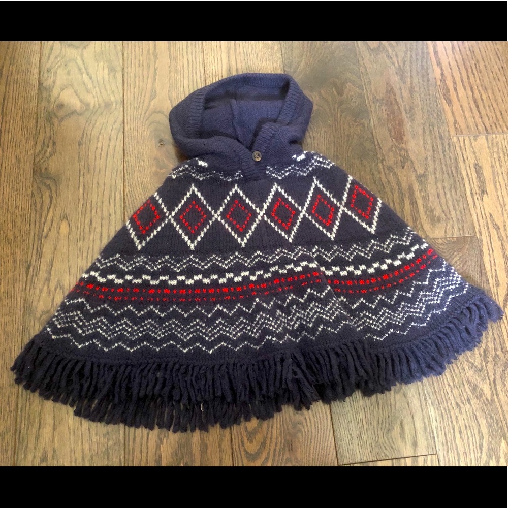 OshKosh Fringed Poncho 18-24 months